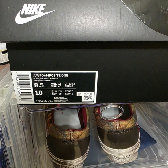 Nike Foamposite One Anthracite Size 8.5 US Mens Sneakers - Picture 5 of 7